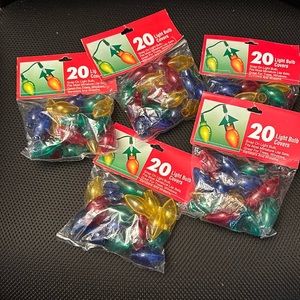 Brand new still in package-vintage light bulb covers. 20 light covers per pkg